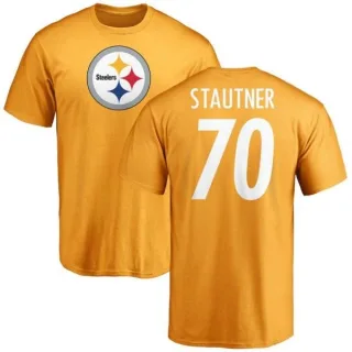 Ernie Stautner Pittsburgh Steelers Name & Number Logo T-Shirt - Gold