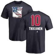 Esa Tikkanen New York Rangers Name and Number Banner Wave T-Shirt - Navy