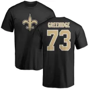 Ethan Greenidge New Orleans Saints Name & Number Logo T-Shirt - Black