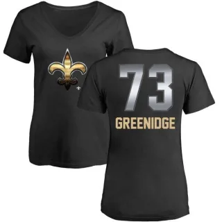 Ethan Greenidge Women's New Orleans Saints Midnight Mascot T-Shirt - Black