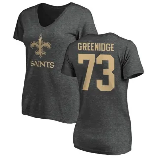 Ethan Greenidge Women's New Orleans Saints One Color T-Shirt - Ash