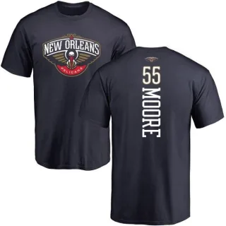 E'Twaun Moore New Orleans Pelicans Navy Backer T-Shirt