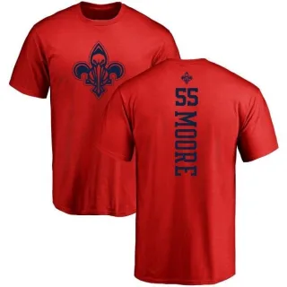 E'Twaun Moore New Orleans Pelicans Red One Color Backer T-Shirt
