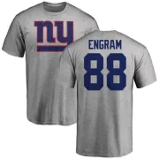 Evan Engram New York Giants Name & Number Logo T-Shirt - Ash