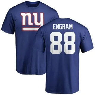 Evan Engram New York Giants Name & Number Logo T-Shirt - Royal