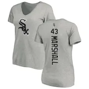 Evan Marshall Women's Chicago White Sox Backer Slim Fit T-Shirt - Ash