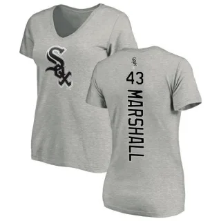 Evan Marshall Women's Chicago White Sox Backer Slim Fit T-Shirt - Ash