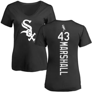 Evan Marshall Women's Chicago White Sox Backer Slim Fit T-Shirt - Black