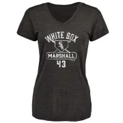 Evan Marshall Women's Chicago White Sox Base Runner Tri-Blend T-Shirt - Black