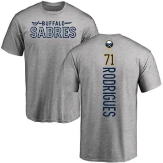Evan Rodrigues Buffalo Sabres Backer T-Shirt - Ash