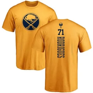 Evan Rodrigues Buffalo Sabres One Color Backer T-Shirt - Gold