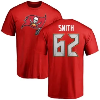 Evan Smith Tampa Bay Buccaneers Name & Number Logo T-Shirt - Red