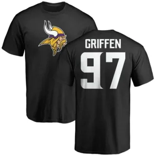 Everson Griffen Minnesota Vikings Name & Number Logo T-Shirt - Black