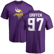 Everson Griffen Minnesota Vikings Name & Number Logo T-Shirt - Purple