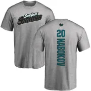 Evgeni Nabokov San Jose Sharks Backer T-Shirt - Ash