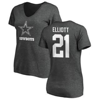 Ezekiel Elliott Women's Dallas Cowboys One Color T-Shirt - Ash