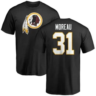 Fabian Moreau Washington Redskins Name & Number Logo T-Shirt - Black