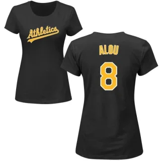 Felipe Alou Women's Oakland Athletics Name & Number T-Shirt - Black