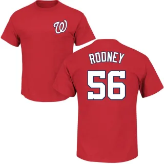 Fernando Rodney Washington Nationals Name & Number T-Shirt - Red