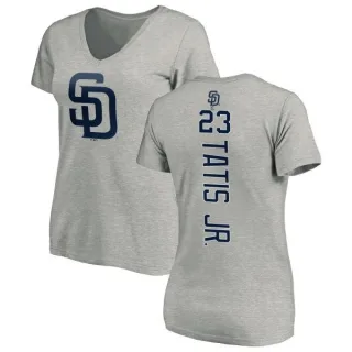 Fernando Tatis Jr. Women's San Diego Padres Backer Slim Fit T-Shirt - Ash