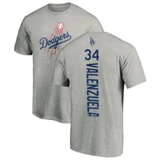 Fernando Valenzuela Los Angeles Dodgers Backer T-Shirt - Ash