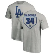 Fernando Valenzuela Los Angeles Dodgers RBI T-Shirt - Heathered Gray