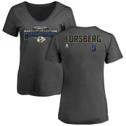 Filip Forsberg Women's Nashville Predators 2017 Western Conference Champions Name & Number V-Neck T-Shirt - Heather Gray