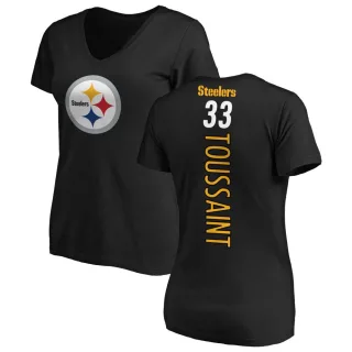 Fitzgerald Toussaint Women's Pittsburgh Steelers Backer Slim Fit T-Shirt - Black