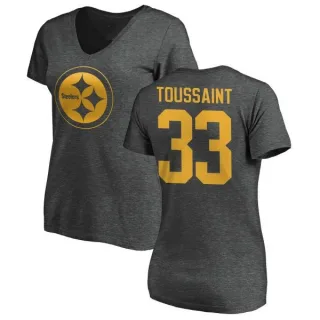 Fitzgerald Toussaint Women's Pittsburgh Steelers One Color T-Shirt - Ash