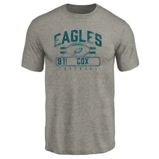 Fletcher Cox Philadelphia Eagles Flanker Tri-Blend T-Shirt - Gray