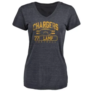 Forrest Lamp Women's Los Angeles Chargers Flanker Tri-Blend T-Shirt - Navy