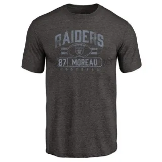 Foster Moreau Oakland Raiders Flanker Tri-Blend T-Shirt - Black