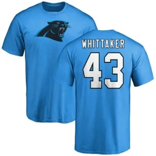 Fozzy Whittaker Carolina Panthers Name & Number Logo T-Shirt - Blue