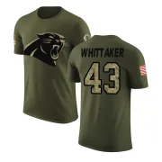 Fozzy Whittaker Carolina Panthers Olive Salute to Service Legend T-Shirt