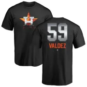 Framber Valdez Houston Astros Midnight Mascot T-Shirt - Black