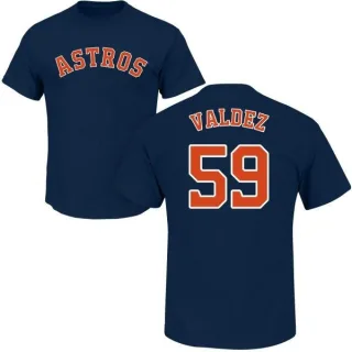 Framber Valdez Houston Astros Name & Number T-Shirt - Navy