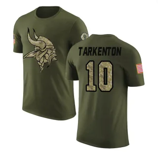 Fran Tarkenton Minnesota Vikings Olive Salute to Service Legend T-Shirt