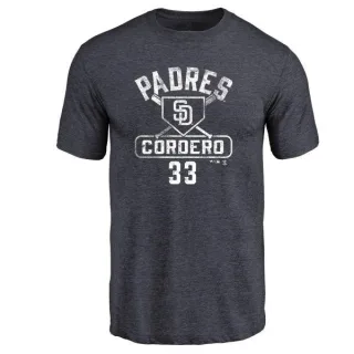 Franchy Cordero San Diego Padres Base Runner Tri-Blend T-Shirt - Navy