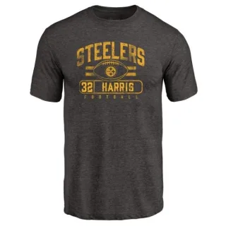 Franco Harris Pittsburgh Steelers Flanker Tri-Blend T-Shirt - Black