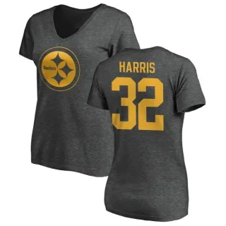 Franco Harris Women's Pittsburgh Steelers One Color T-Shirt - Ash