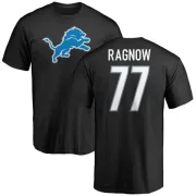 Frank Ragnow Detroit Lions Name & Number Logo T-Shirt - Black