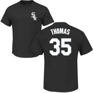 Frank Thomas Chicago White Sox Name & Number T-Shirt - Black