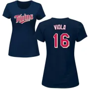 Frank Viola Women's Minnesota Twins Name & Number T-Shirt - Navy