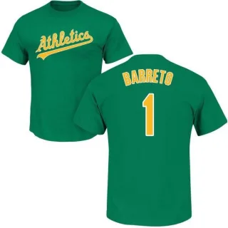 Franklin Barreto Oakland Athletics Name & Number T-Shirt - Green