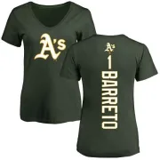 Franklin Barreto Women's Oakland Athletics Backer Slim Fit T-Shirt - Green