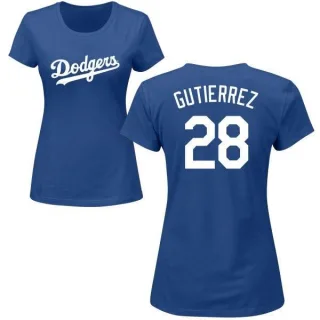 Franklin Gutierrez Women's Los Angeles Dodgers Name & Number T-Shirt - Royal