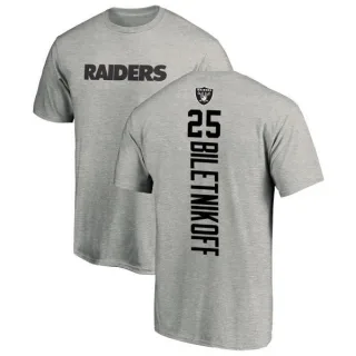 Fred Biletnikoff Oakland Raiders Backer T-Shirt - Ash