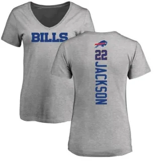 Fred Jackson Women's Buffalo Bills Backer V-Neck T-Shirt - Ash