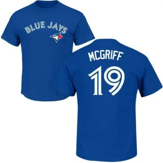 Fred Mcgriff Toronto Blue Jays Name & Number T-Shirt - Royal