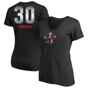 Furkan Korkmaz Women's Philadelphia 76ers Black Midnight Mascot T-Shirt